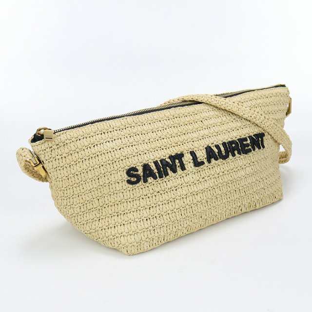 【中古】良品サンローラン(SAINT LAURENT) ショルダーバッグ ラフィア 667490 ベージュ系　ランク：A us-2 ﾚﾃﾞｨｰｽ