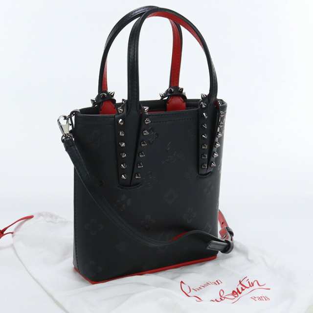 【中古】美品クリスチャン ルブタン(Christian Louboutin) カバタ N S ミニ トートバッグ 1235010 BK01 ﾌﾞﾗｯｸランク：S us-1 2WAY