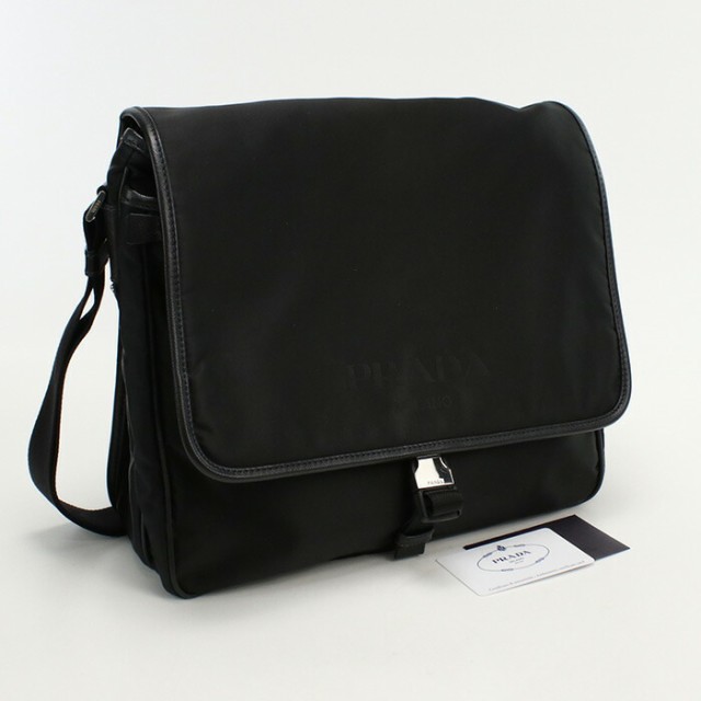 【中古】良品プラダ(PRADA) ショルダーバッグ ナイロン 2VD166 064 F0002 ﾌﾞﾗｯｸ系　ランク：A us-2 ﾒﾝｽﾞ