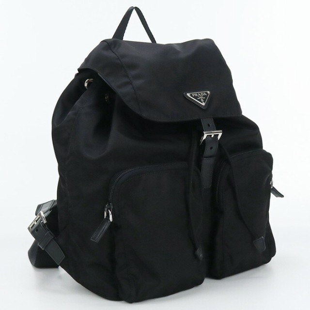 【中古】良品プラダ(PRADA) バックパック ﾌﾞﾗｯｸ系　ランク：A us-2 ﾚﾃﾞｨｰｽ