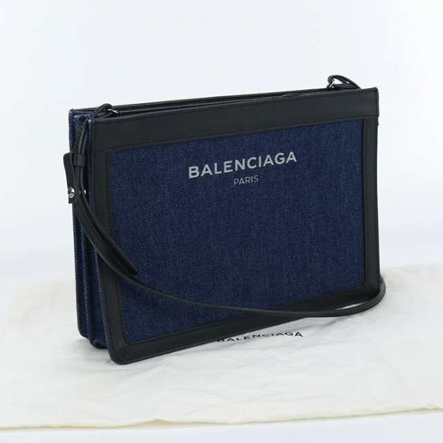 【中古】良品バレンシアガ(BALENCIAGA) ネイビー・ポシェット デニム 339937 ﾌﾞﾙｰ系ランク：A us-2 ﾚﾃﾞｨｰｽ