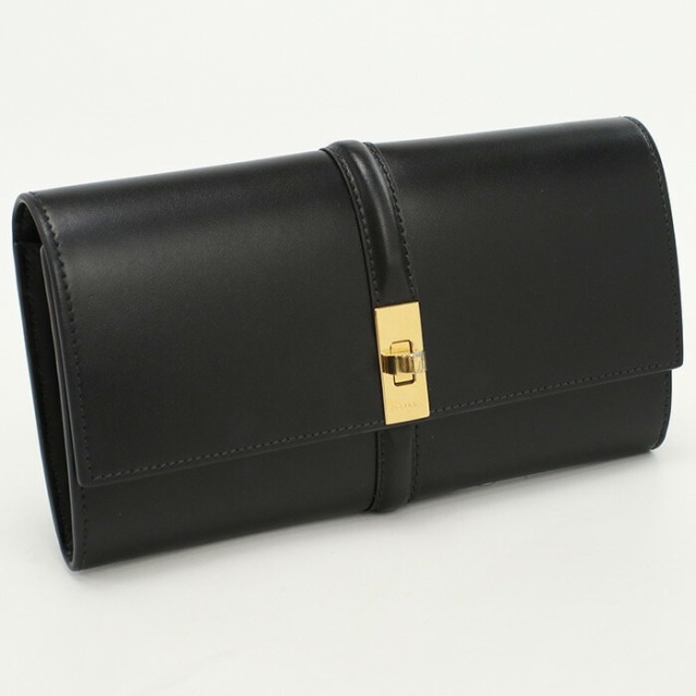 【中古】良品セリーヌ(CELINE) 16(セーズ) ラージウォレット シャイニーカーフ 10M03 3CQ7 38NO ﾌﾞﾗｯｸ系ランク：A us-2 ﾚﾃﾞｨ