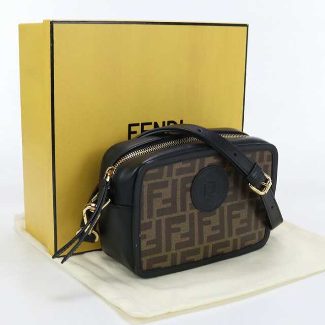 【中古】良品フェンディ(FENDI) ショルダーバッグ PVC 8BS019 A5K4 ﾌﾞﾗｳﾝランク：A us-2 ﾚﾃﾞｨｰｽ