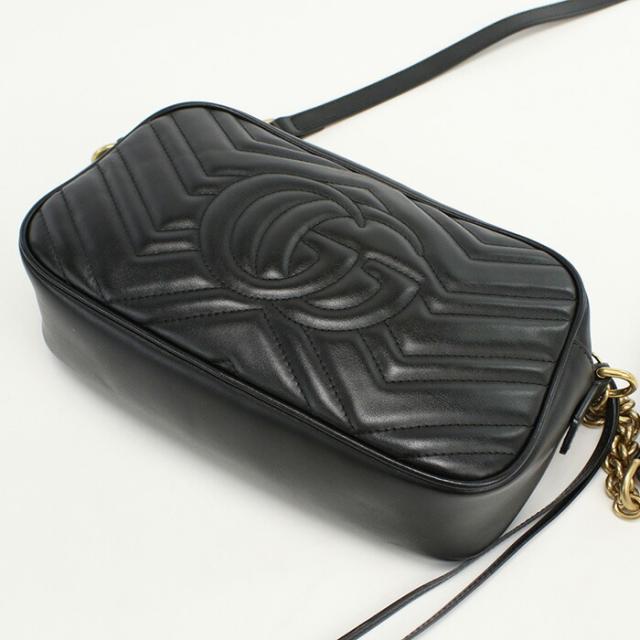 中古】良品グッチ(GUCCI) GGマーモント スモール ショルダーバッグ  