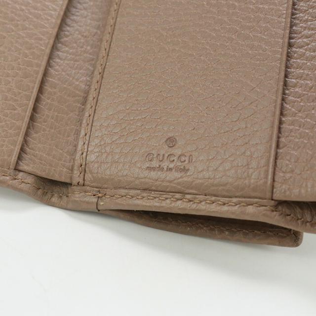 【中古】グッチ(GUCCI) GGマーモント 三つ折り財布 レザー 644407 ピンクベージュランク:AB us-2 レディースの通販は 【中古】グッチ(GUCCI) GGマーモント 三つ折り財布 レザー 644407 ピンクベージュランク:AB us-2 レディースの通販は