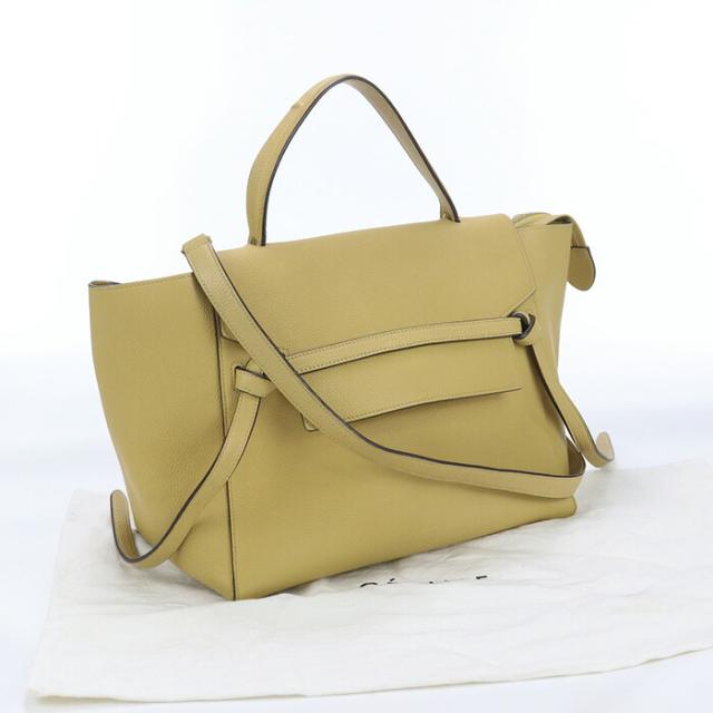 中古】セリーヌ(CELINE) ベルトバッグ ハンドバッグ ｲｴﾛｰランク：AB us 