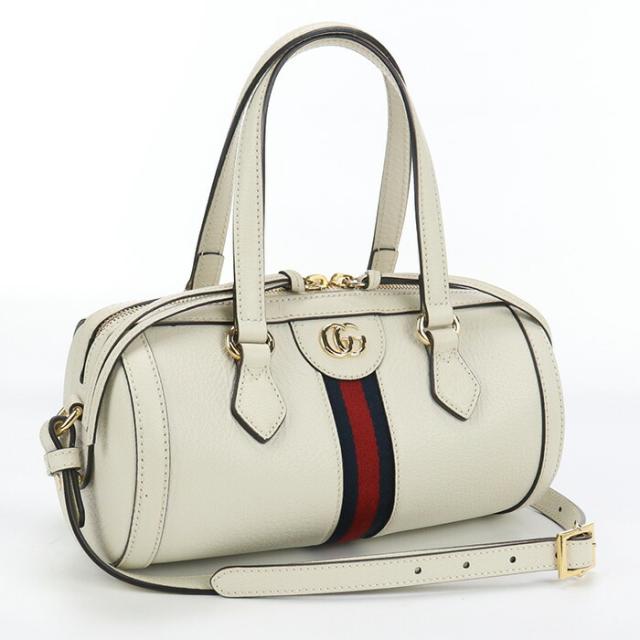 グッチ(GUCCI)ホワイト ボストンバッグ グッチ(GUCCI)ホワイト ボストンバッグ