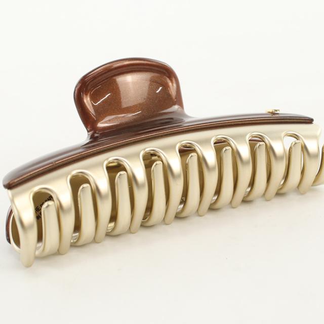 ALEXANDRE DE PARIS アレクサンドル ドゥ パリ ヘアアクセサリー ICCL-12832-02 X4 VENDOME ヴァンドーム Lクリップ レディース ブラウン_3