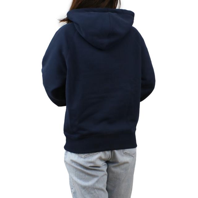 AMI PARIS アミパリス パーカー フーディー ハートロゴ USW205.747 430 レディース メンズ ネイビー_5