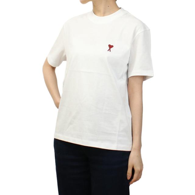 AMI PARIS アミパリス Ami de Coeur 半袖Ｔシャツ BFUTS035.724 100 ユニセックス ホワイト