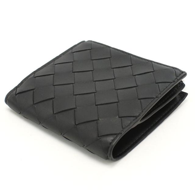 BOTTEGA VENETA ボッテガ ヴェネタ 二つ折り財布 小銭入付き イントレチャート 600270 V3UH2 8803 レディース ブラック_5