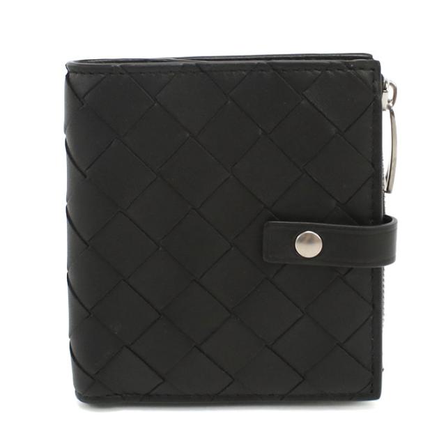 BOTTEGA VENETA ボッテガ ヴェネタ 二つ折り財布 小銭入付き イントレチャート 600270 V3UH2 8803 レディース ブラック_6