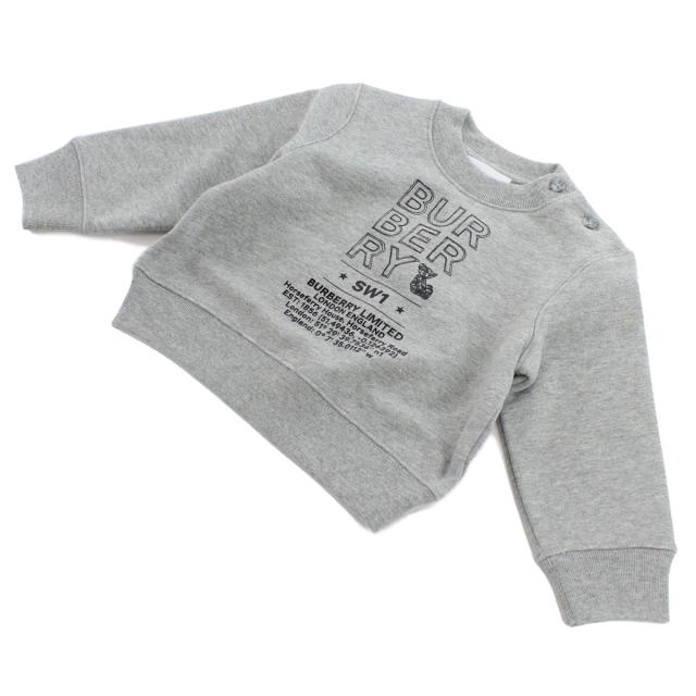 BURBERRY バーバリー スウェット 8053821 A1216 ベビー グレー