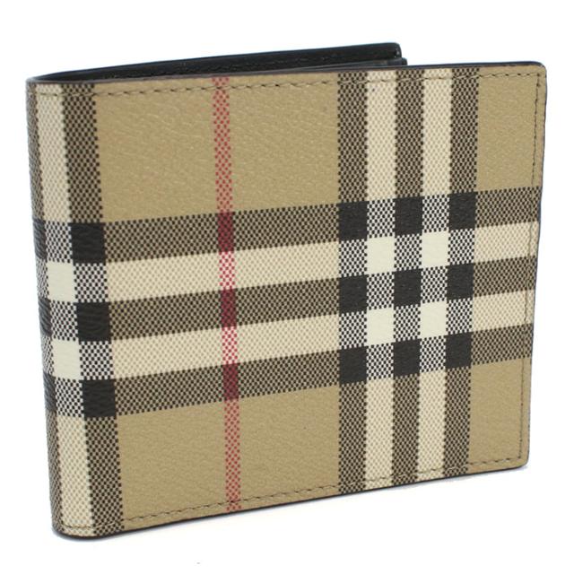 BURBERRY バーバリー 二折財布小銭入付き 8084169 A7026 メンズ ベージュ