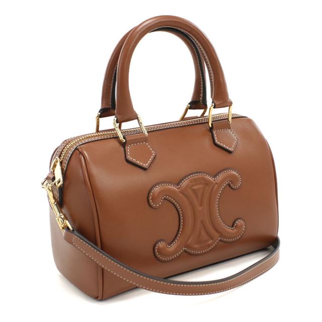 CELINE セリーヌ ハンドバッグ  3WAY ボストンバッグ トリオンフ キュイル 11377 3DU3 04LU レディース ブラウン