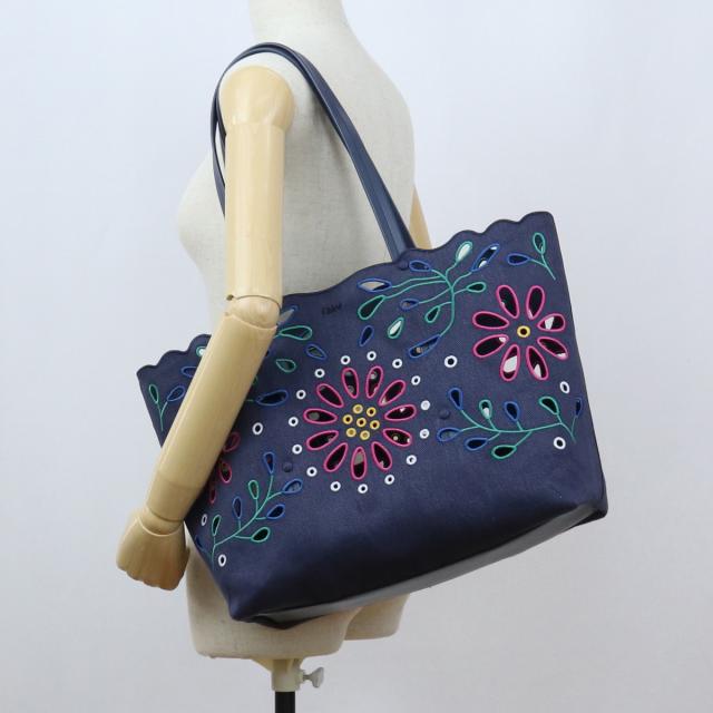 Chloe クロエ トートバッグ CHC22SS493G24 4C4 レディース ネイビー_6