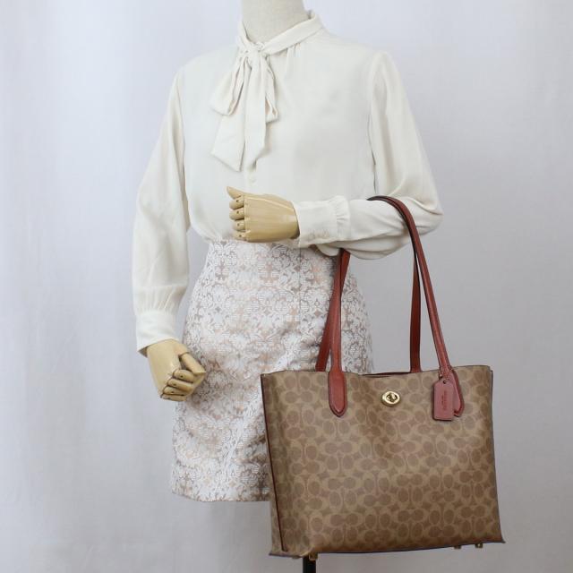COACH コーチ トートバッグ C0693 B4NQ4 レディース ブラウン_5