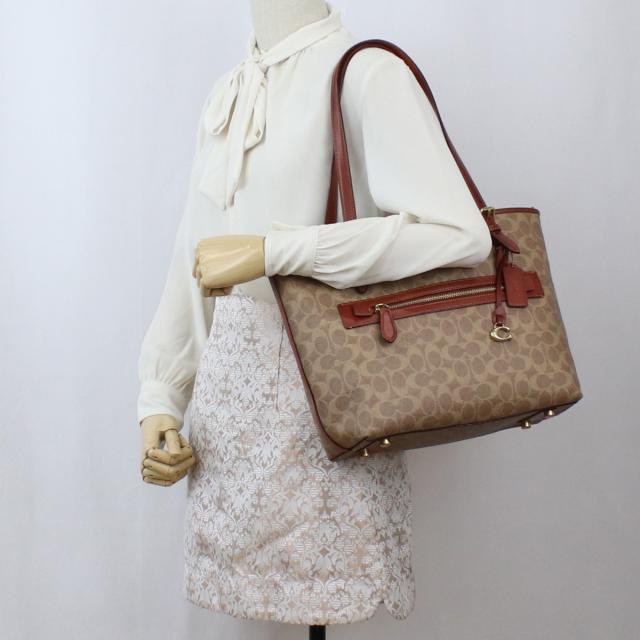 COACH コーチ トートバッグ CC402 B4NQ4 レディース ブラウン_6
