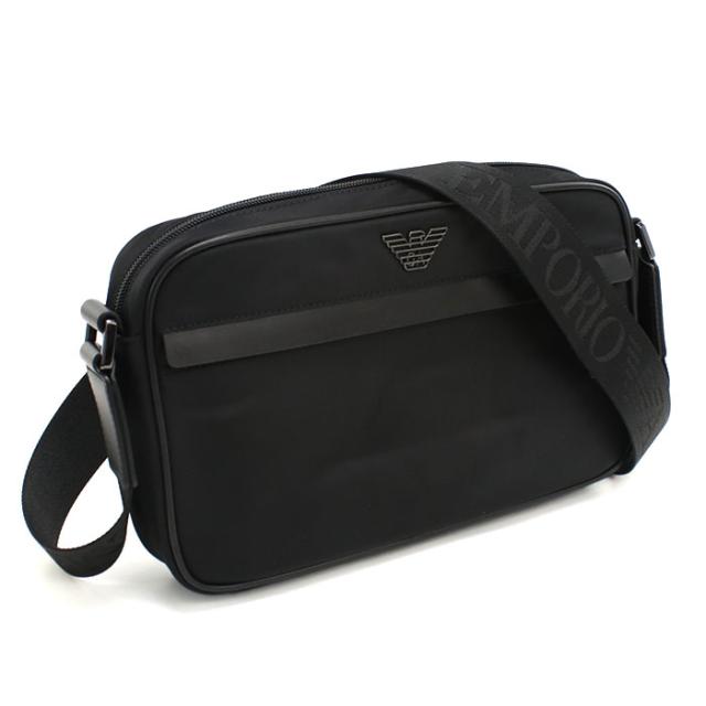 EMPORIO ARMANI エンポリオアルマーニ 斜め掛け ショルダーバッグ EM001803 AF13454 UC001 メンズ ブラック