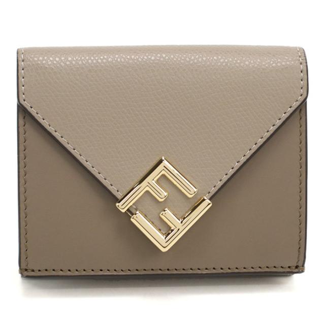 FENDI フェンディ 三つ折り財布 小銭入付き 8M0480 ALV4 F1N1G FFダイヤモンド レディース グレージュ_6