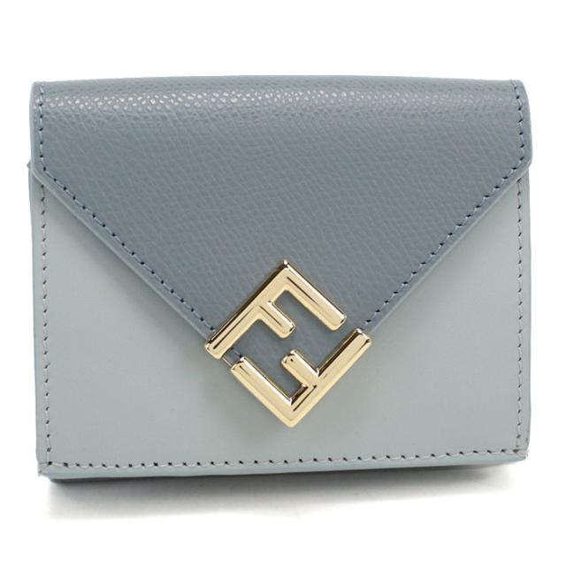 FENDI フェンディ 三つ折り財布 小銭入付き 8M0480 ALV4 F1URV FFダイヤモンド レディース ブルー_6