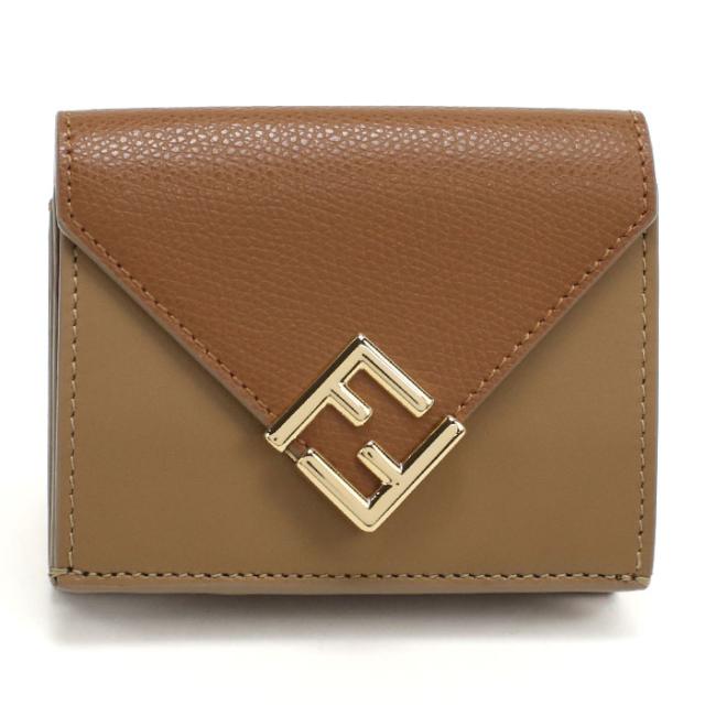 FENDI フェンディ 三つ折り財布 小銭入付き 8M0480 ALV4 F1URW FFダイヤモンド レディース ブラウン_6