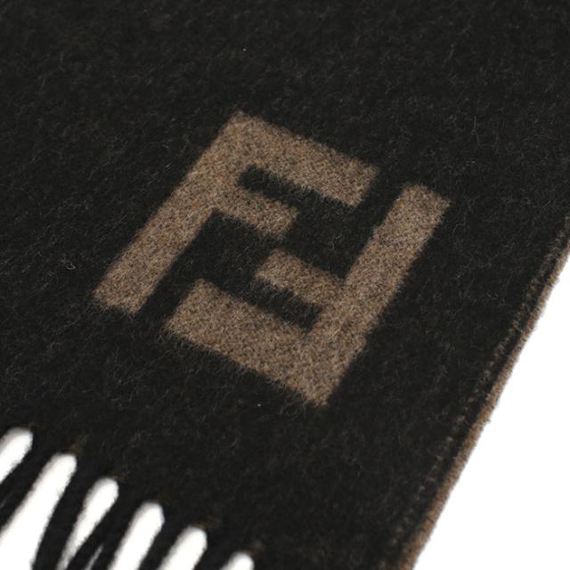 FENDI フェンディ リバーシブル マフラー FF柄 FXS734 AYBF F1TTF メンズ ブラック_1