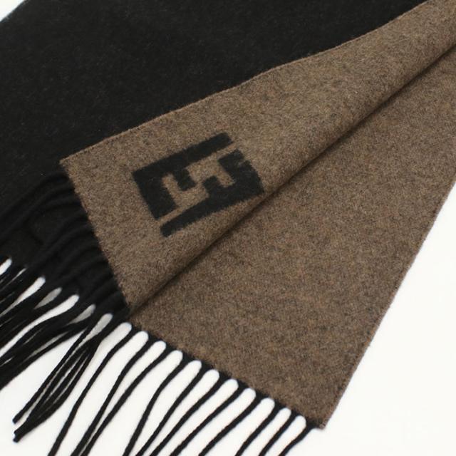 FENDI フェンディ リバーシブル マフラー FF柄 FXS734 AYBF F1TTF メンズ ブラック_2