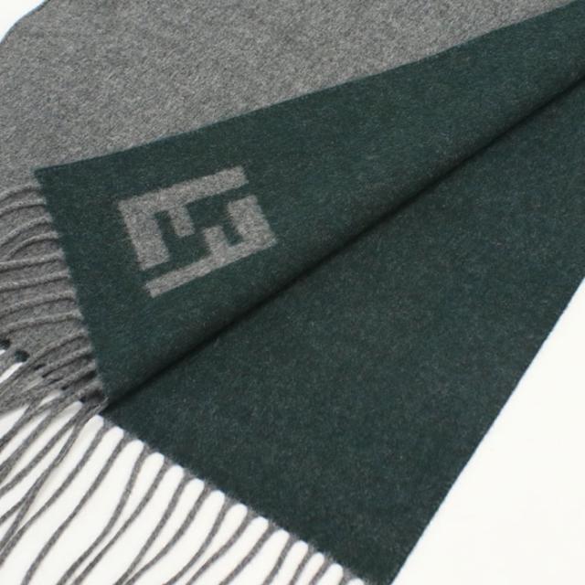 FENDI フェンディ リバーシブル マフラー FFロゴ FXS734 AYBF F1TTE メンズ グレー_2