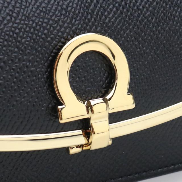 FERRAGAMO フェラガモ ガンチーニ カードケース 22-D198 NERO レディース ブラック_1