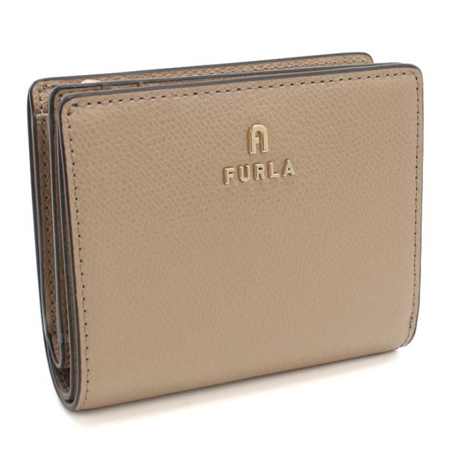 FURLA フルラ 二つ折り財布 小銭入付き カメリア WP00307 ARE000 1257S CAMELIA S レディース ベージュ