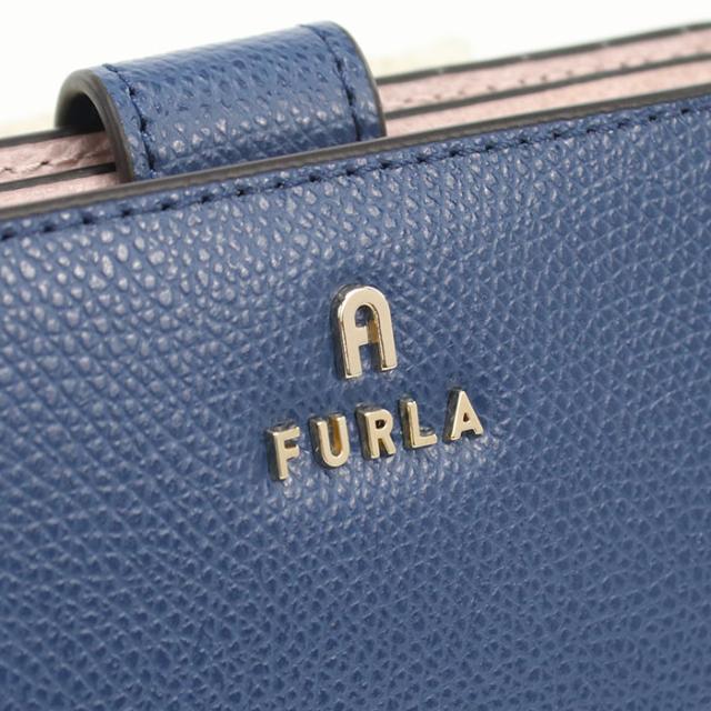 FURLA フルラ 二つ折り財布 小銭入付き カメリア WP00314 ARE000 4503S CAMELIA レディース ブルー_1