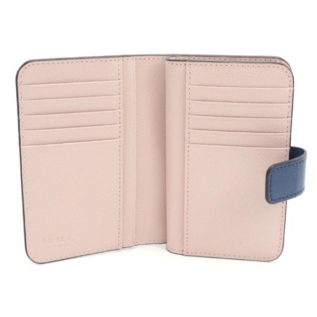 FURLA フルラ 二つ折り財布 小銭入付き カメリア WP00314 ARE000 4503S CAMELIA レディース ブルー_2