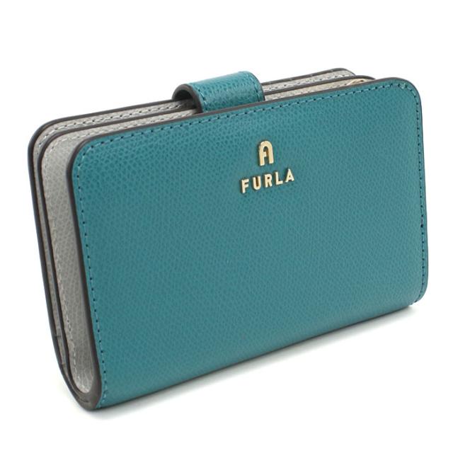 FURLA フルラ 二つ折り財布 小銭入付き WP00314 ARE000 4505S FURLA CAMELIA レディース ブルー