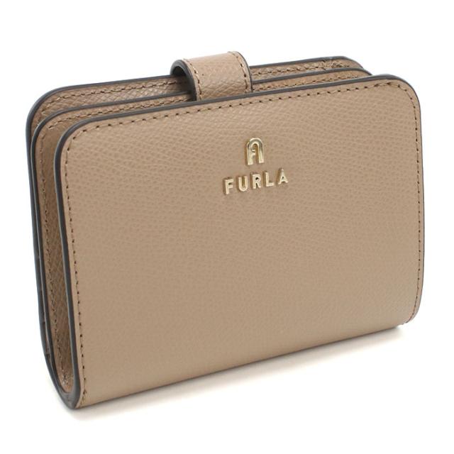 FURLA フルラ 二つ折り財布 小銭入付き カメリア WP00315 ARE000 1257S CAMELIA S レディース ベージュ