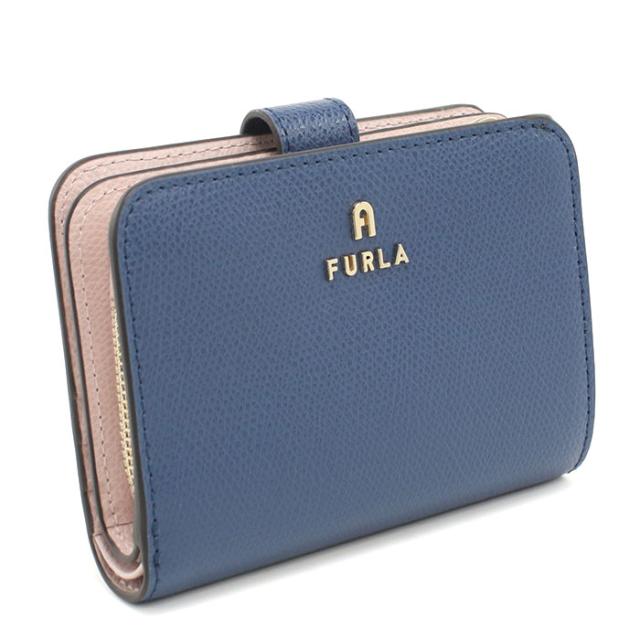 FURLA フルラ 二つ折り財布 小銭入付き WP00315 ARE000 4503S FURLA CAMELIA カメリア レディース ブルー