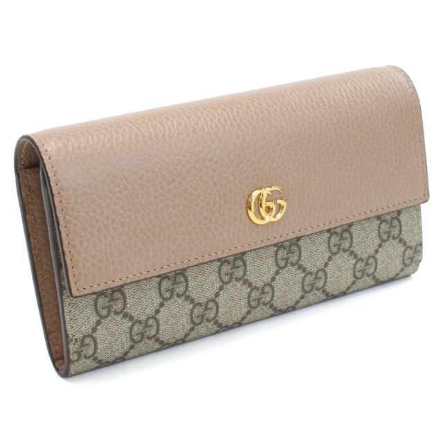 GUCCI グッチ 長財布ニ折小銭入付き 456116 17WAG 5788 PETITE MARMONT レディース ベージュ