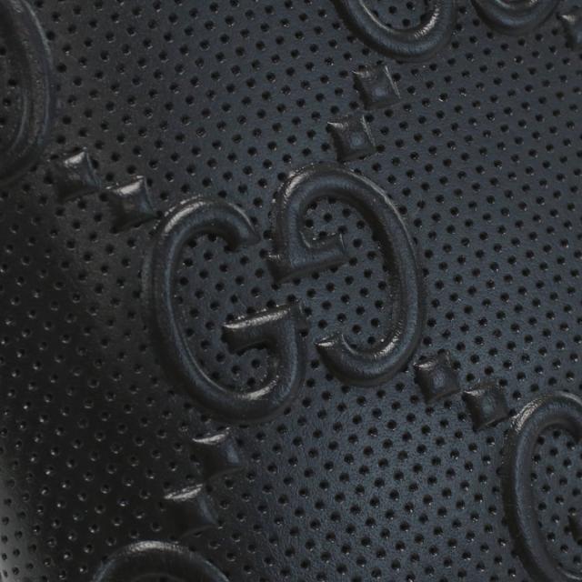 GUCCI グッチ 二折財布小銭入付き 625555 1W3AN 1000 GG LEATHER メンズ ブラック_1