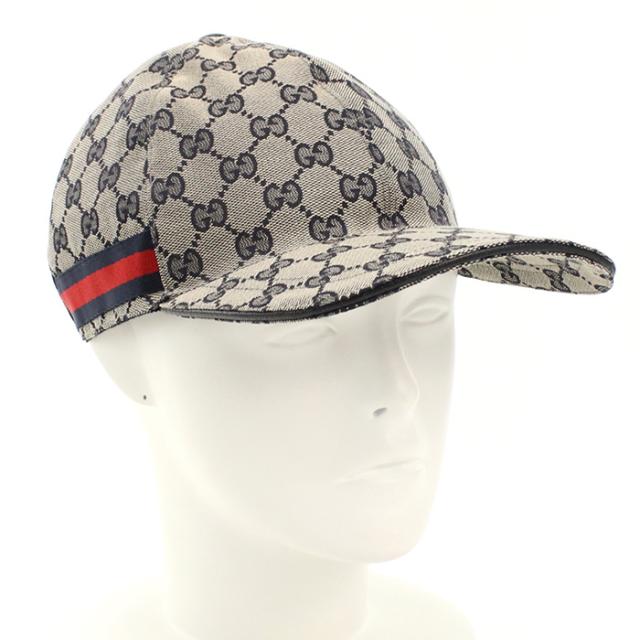 GUCCI グッチ ウェブ ストライプ付き オリジナルGGキャンバス ベース 