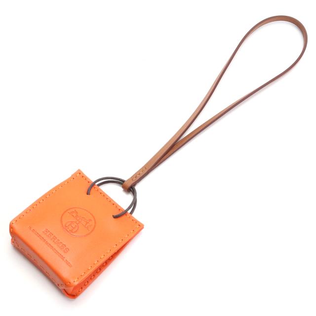 HERMES エルメス バッグチャーム サックオランジュ アニューミロ AA レディース