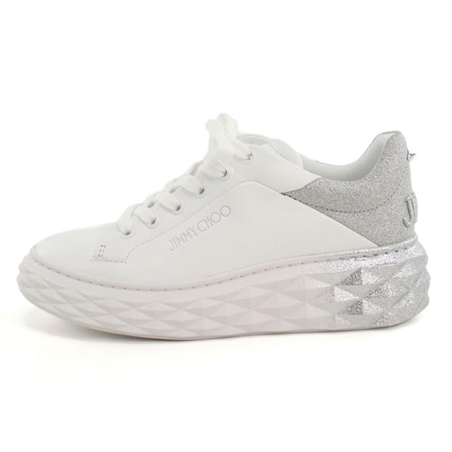 JIMMY CHOO ジミーチュウ スニーカー DIAMOND MAXI-F II IVR 251 V WHITE-SILVER レディース ホワイト_1