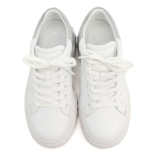 JIMMY CHOO ジミーチュウ スニーカー DIAMOND MAXI-F II IVR 251 V WHITE-SILVER レディース ホワイト_6