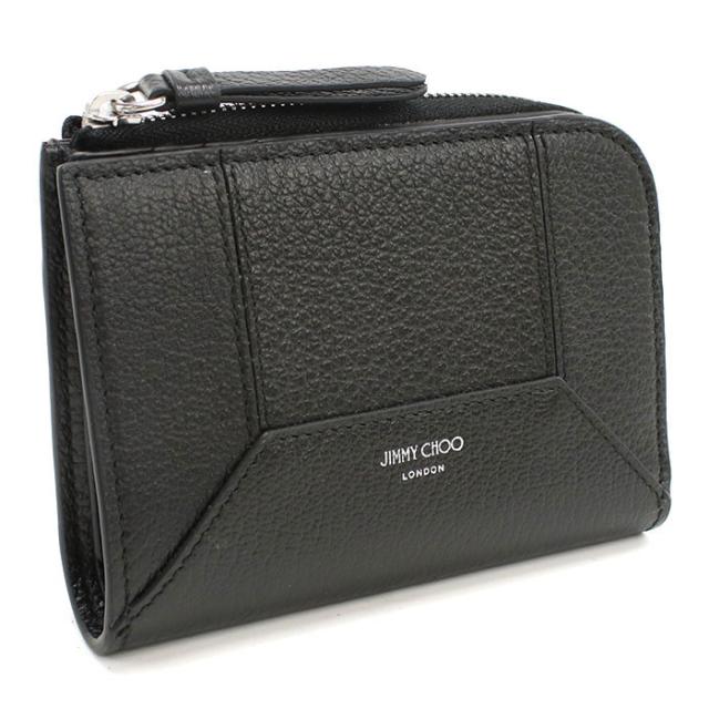 JIMMY CHOO ジミーチュウ 二つ折り財布 小銭入付き DM CMPCT WALLET-M GCJ 252 レディース ブラック