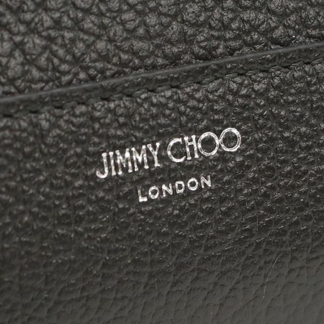 JIMMY CHOO ジミーチュウ 二つ折り財布 小銭入付き DM CMPCT WALLET-M GCJ 252 レディース ブラック