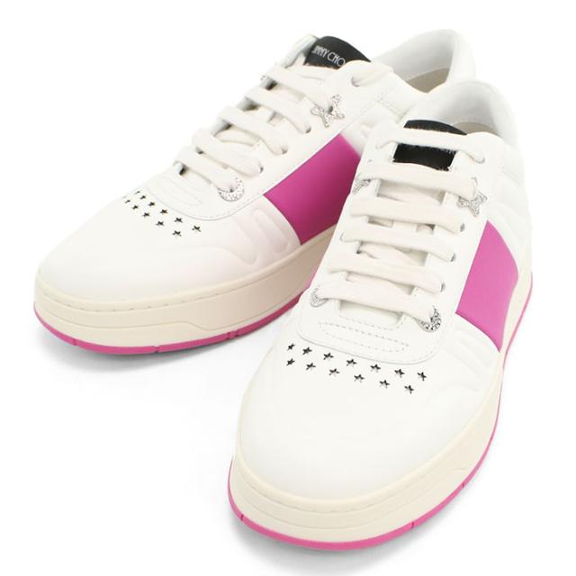 JIMMY CHOO ジミーチュウ ハワイスニーカー ホワイト 関税送料込 JIMMY CHOO Jimmy Choo ジミーチュウ スニーカー HAWAII/F