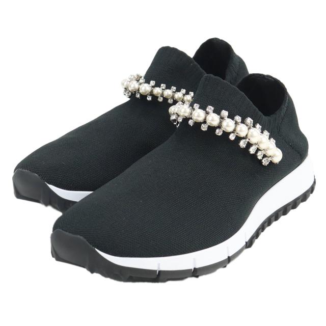 JIMMY CHOO ジミーチュウ スニーカー VERONA BQT BLACK-WHITE レディース ブラック