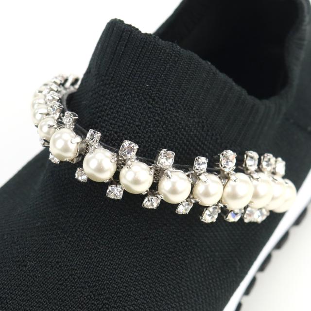 JIMMY CHOO ジミーチュウ スニーカー VERONA BQT BLACK-WHITE レディース ブラック_5