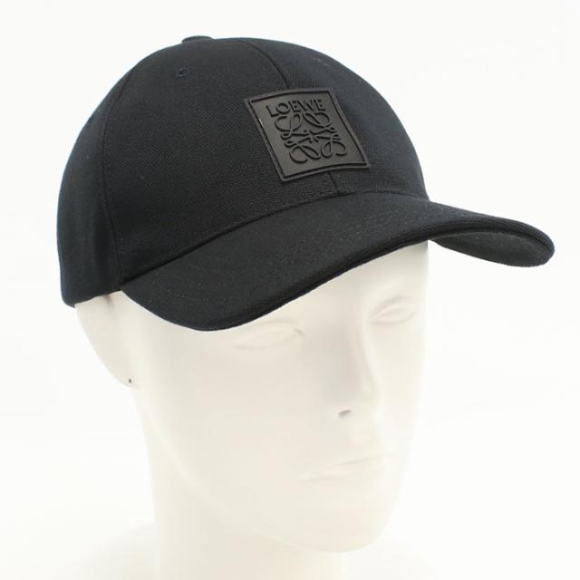 正規品】LOEWE キャップ ブラック サイズフリー Cap LOEWE | ブラック