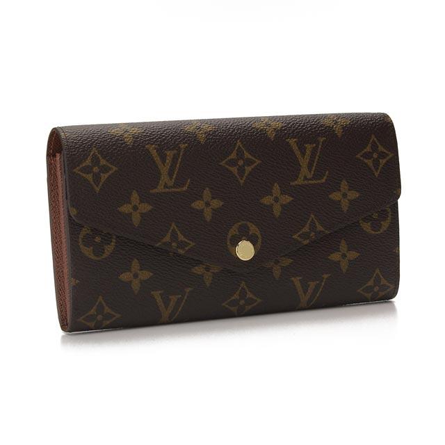 LOUIS VUITTON ルイヴィトン モノグラム ポルトフォイユ サラ 二つ折り長財布 小銭入付き M60531 レディース ブラウン