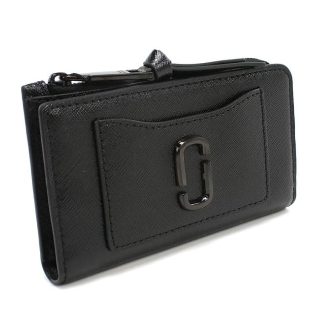 MARC JACOBS マークジェイコブス 二つ折り財布 小銭入付き 2F5SMP071S01 001 THE MEDIUM FLAT WALLET レディース ブラック
